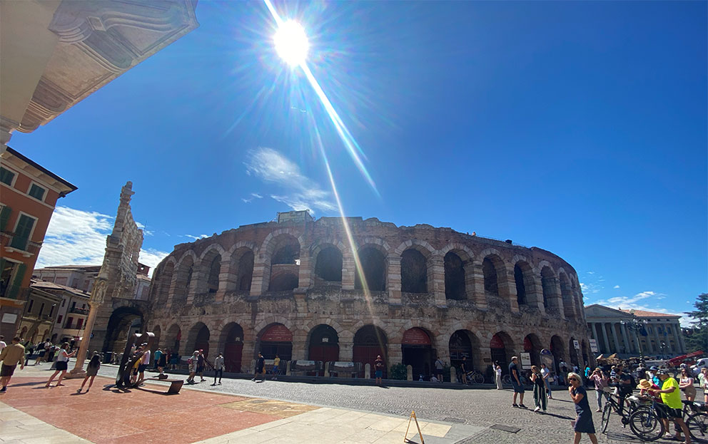 The Verona Arena, also known as the Arena di Verona