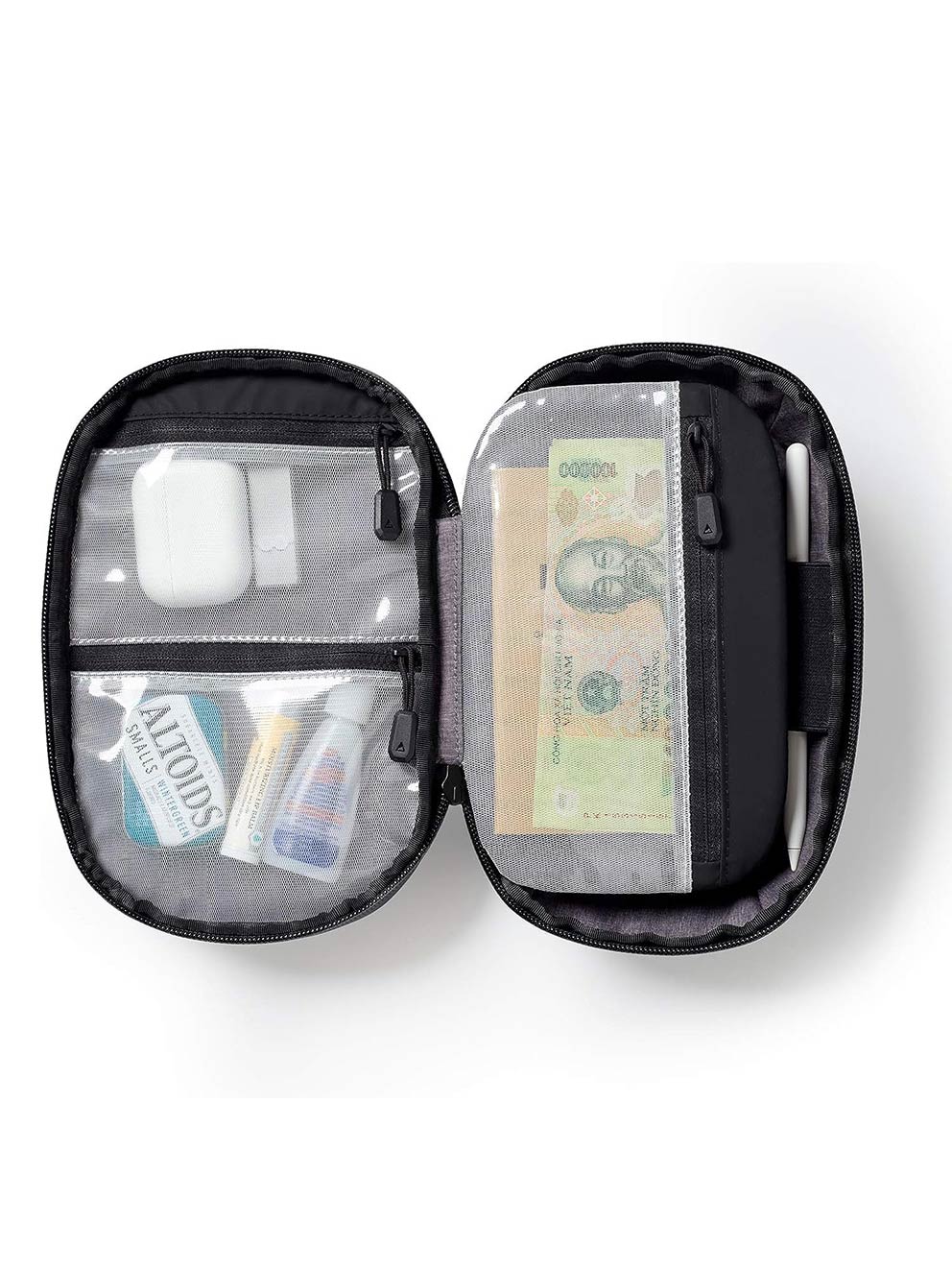 Water Resistant Tech Organizer - Cables, Memory Cards, Hard Drives, Power Banks, Chargers, etc.