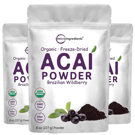 Organic Freeze-Dried Acai Powder 8oz