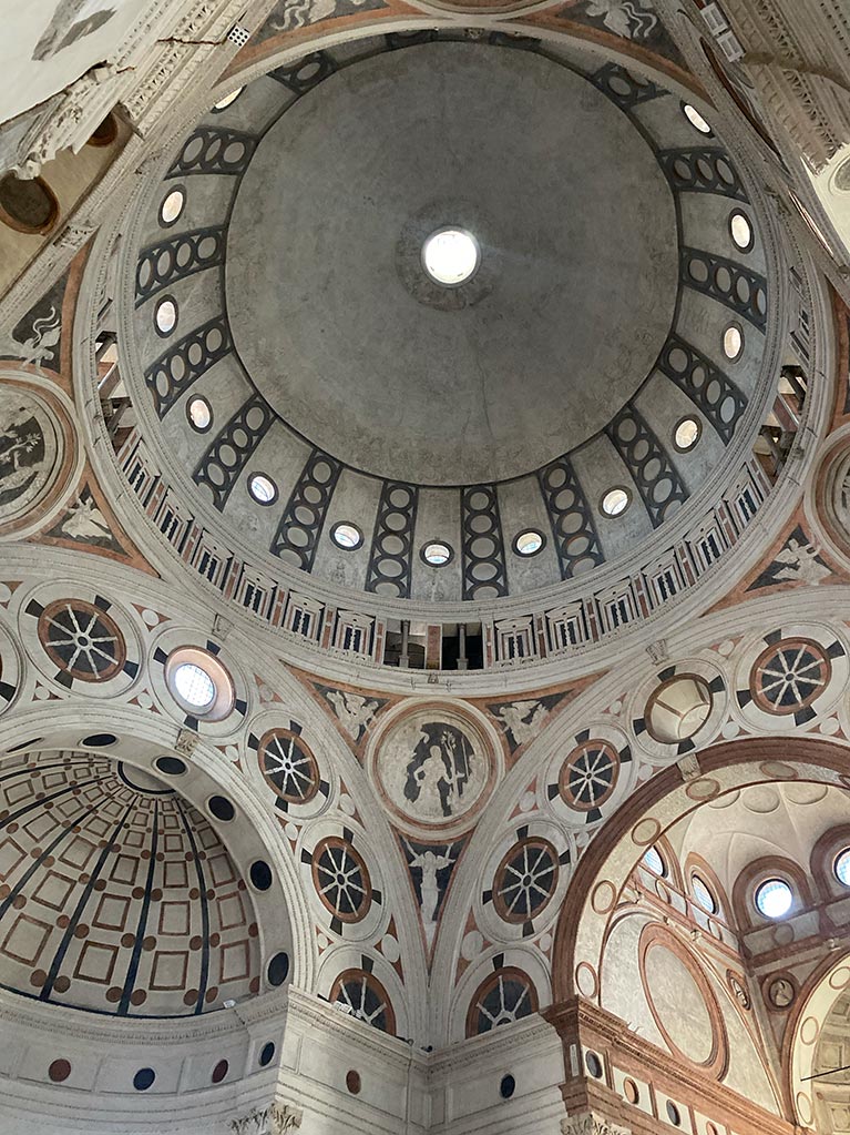 The cathedral of the Convent of Santa Maria delle Grazie in Milan Italy